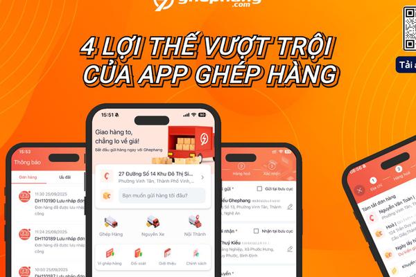 App Ghép Hàng: 4 Lợi Thế Vượt Trội Cho Doanh Nghiệp Vận Chuyển Hiện Đại